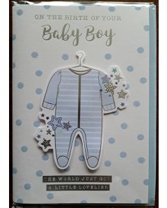On the Birth Of Your Baby Boy Card