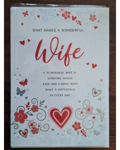 Regal Publishing Modern Valentine's Card Wife - 9 x 6 inches