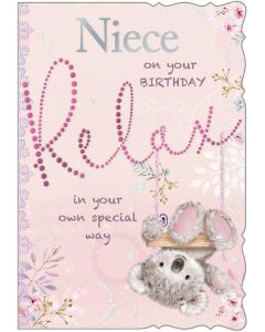 Niece On Your Birthday Relax In Your Own Special Way Birthday Card. 8x6 Inches (19x13cm)