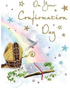 On You Confirmation Day Card. 19x13xm (8x6 Inches)