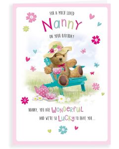 For A Much Loved Nanny On Your Birthday Card