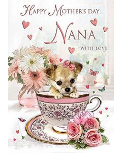 Happy Mother's Day Nana With Love . 23x15cm  (9x6 Inches)
