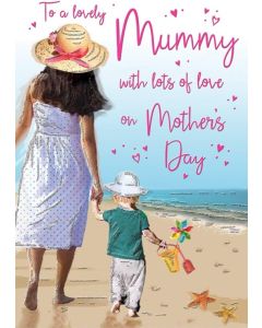 To Lovely Mummy With Lots Of Love On Mother's Day. 23x15cm (9x6 Inches)