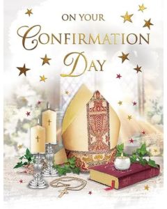 On Your Confirmation Day card. 8x6 Inches (19x13cm)