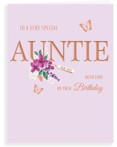 Birthday Card Auntie  19x13cm(8x6 Inches)