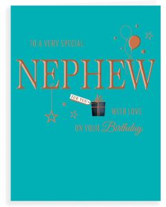 To A Very Special Nephew With Love On Your Birthday. 8x6 Inches (19x13cm)