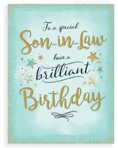 To A Special Son-in-Law Birthday Card. 19x13cm (8x6 Inches)