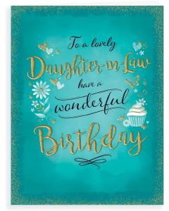 To A Lovely Daughter-in-Law Birthday Card 19x13cm (8x6 Inches)