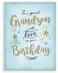 To A Special Grandson Birthday Card 19x13cm