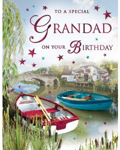 To A Special Grandad On Your Birthday Card. 19x13cm