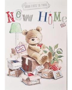 Congratulations Good Luck in Your New Home Card 19x13cm(8x6 Inches)