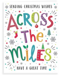 Christmas Card Across The Miles - 19x13cm(8x6 Inches)