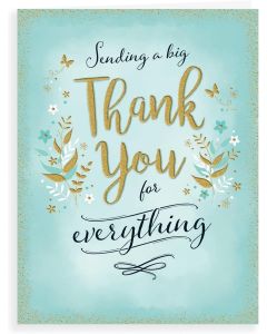 Sending A Big Thank You Card 19x13cm (8x6 cm)