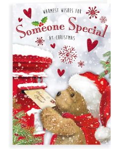 To Someone Special Medium Christmas Card. 15x25cm (6x9inches)