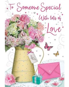 To Someone Special With Lots Of Love Card. 23x15cm (9x6 Inches)