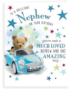 Nephew Birthday Card. 19x13cm (8x6 Inches)