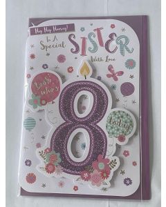 To A Special Sister Age 8