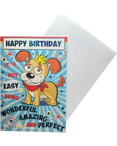 Open Funny Birthday Card For Male. 19x13cm (8x6 Inches)