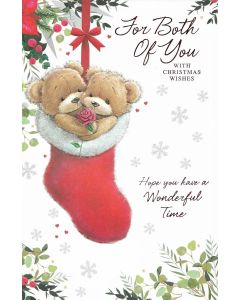 Simon Elvin For Both Of You Medium Christmas Card 15x25cm (6x9inches)