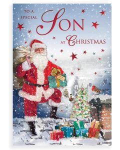 To A Special Son At Christmas Card. 23x15cm (9x6 Inches)