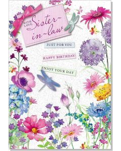 With Love Sister-In-Law Happy Birthday Card