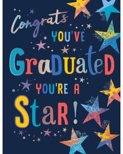 Graduation Congratulations Card. 19x13cm (8x6 Inches)