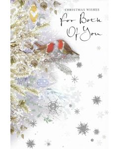 For Both Of You Christmas Card. Medium Card 15x25cm (6x9inches)