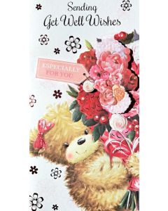 Sending Get Well Wishes Slim Card 23x12cm