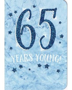 For Him 65th Birthday Card 19x13cm (8x6 Inches)